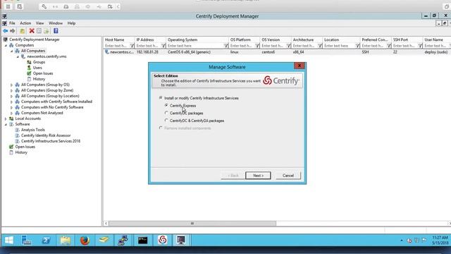 Centrify Infrastructure Services Eval v2018: Linux agent install смотреть онлайн