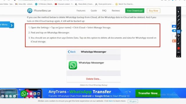 How to erase whatsapp backups from Icloud in 2022? смотреть онлайн