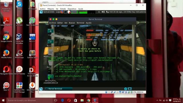 HACKEANDO WINDOWS 10 CON PARROT смотреть онлайн