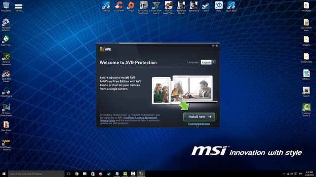 Take Out Viruses With AVG AntiVirus 2016 WINDOWS 10!!! смотреть онлайн