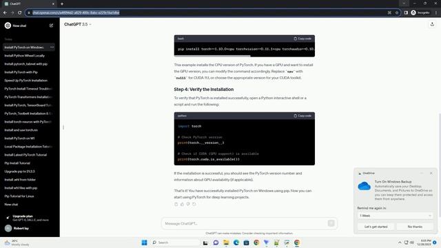 how to install pytorch using pip windows смотреть онлайн