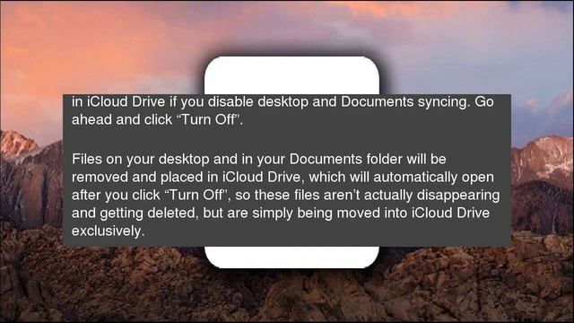 How to Restore Your Desktop and Documents After Disabling iCloud Sync in macOS Sierra смотреть онлайн