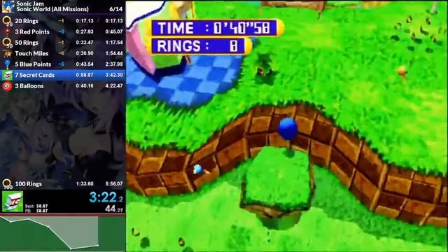 Sonic Jam Speedrun - Sonic World All Missions - PB 5:38 смотреть онлайн