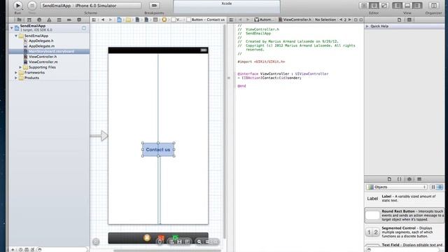 Send in app Email xcode 4.5 смотреть онлайн