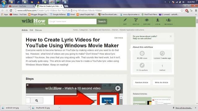 rHow to Create Lyric Videos for YouTube Using Windows Movie Maker смотреть онлайн