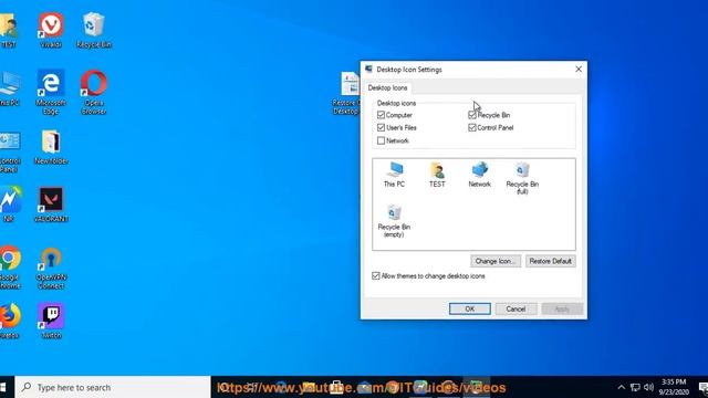 Restore Old Desktop Icons in Windows 10 смотреть онлайн