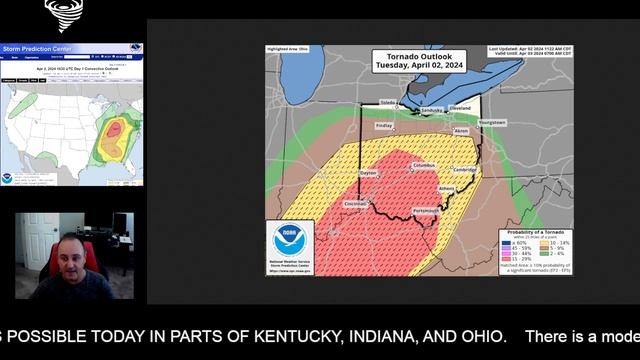 BREAKING: Severe Weather Outbreak Likely in Parts of Indiana, Kentucky, and Ohio on Tuesday 4/2 смотреть онлайн
