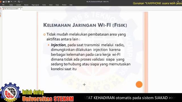 Pengaturan Keamanan Pada Jaringan WiFI Kuliah Online Keamanan Jaringan Komputer Universitas STEKOM смотреть онлайн