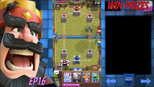 CLASH ROYALE - EP16 - $10 GOOGLE PLAY / iTUNES - GIVEAWAY - Fight to lvl 7 170/1000. смотреть онлайн