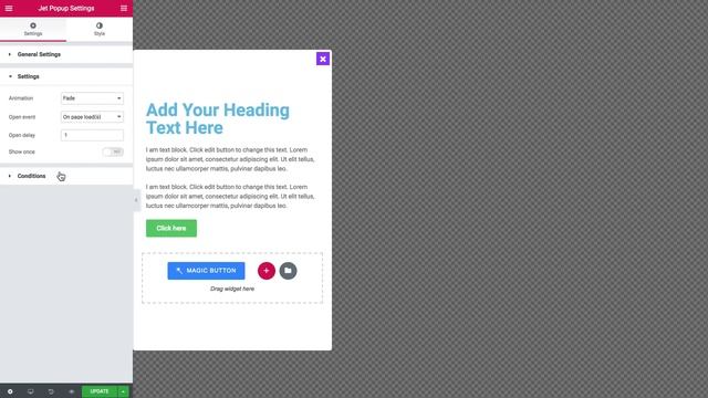 JetPopup. How to position popup using the plugin's settings смотреть онлайн