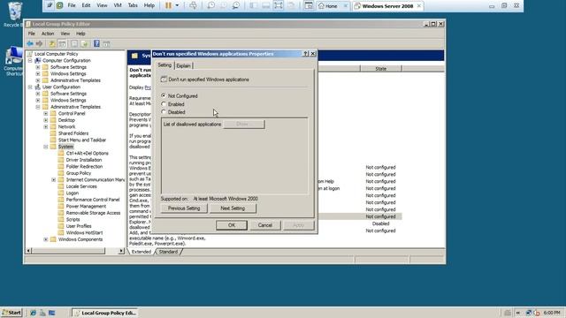 Block a specific program or app in server2008 смотреть онлайн