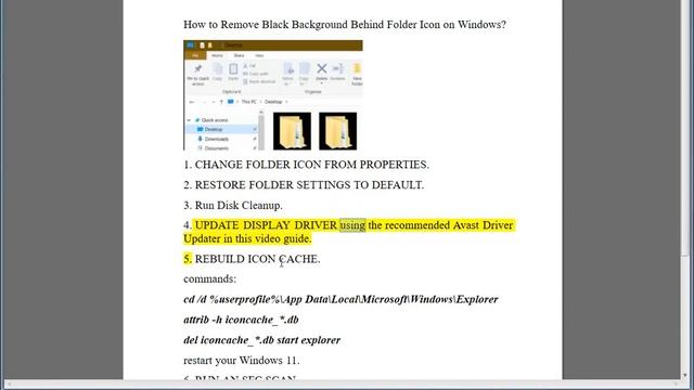 Remove Black Background Behind Folder Icon on Windows смотреть онлайн
