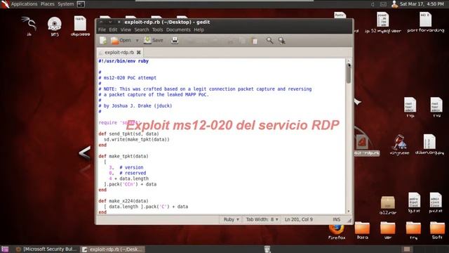 Explotando la vulnerabilidad ms12-020 del servicio RDP смотреть онлайн