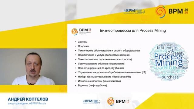Внешнее видео. BPM 2020. Обзор инструментария Process Mining - 26 минут смотреть онлайн