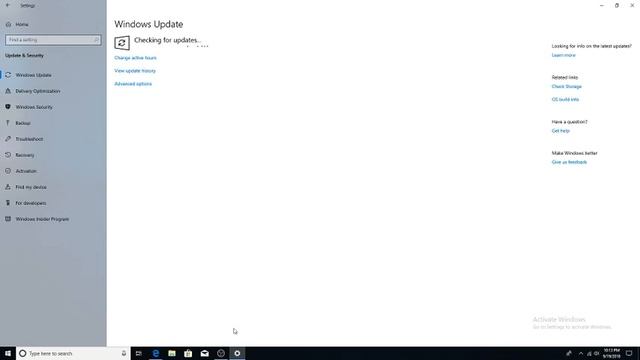 Checking Windows Update in october 2018 update смотреть онлайн