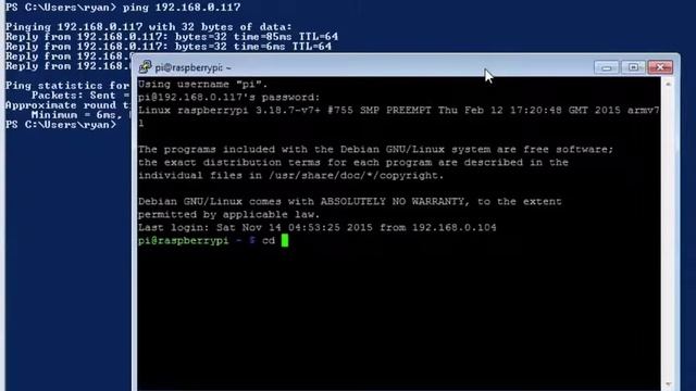 Basic putty usage to ssh into a Raspberry Pi смотреть онлайн