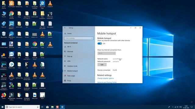 How to Create Wifi Hotspot from Windows 10 settings смотреть онлайн