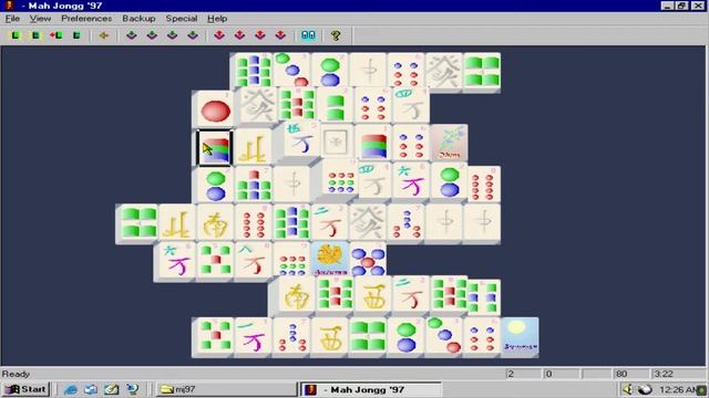 Mahjongg 97 Shareware on Windows NT 4.0 Workstation (1997, Ron Balewski) смотреть онлайн