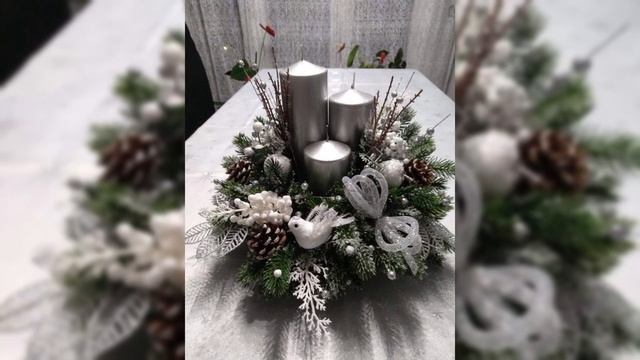 DIY winter candle decorationswinter mantel decorationswinter window decorationswinter table Decor смотреть онлайн