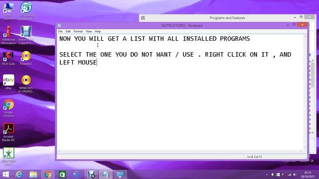 HOW TO UNINSTALL / REMOVE A PROGRAM IN WINDOWS 8/8.1 & WINDOWS 10 смотреть онлайн