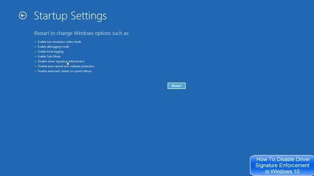How To Disable Driver Signature Enforcement in Windows 10 in hindi смотреть онлайн