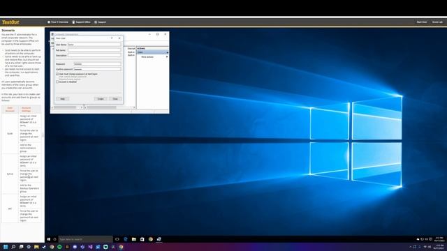 Create User Accounts on a Windows 10 Operating System смотреть онлайн