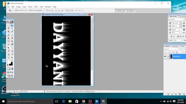How To Make Fire Effects On Text in Adobe Photoshop 7.0 смотреть онлайн