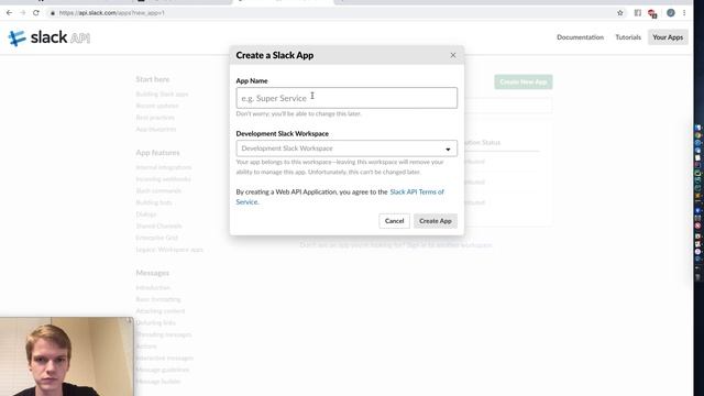 Slackbot Events API Example смотреть онлайн