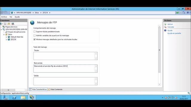 Servidor FTP en Windows Server 2012. смотреть онлайн