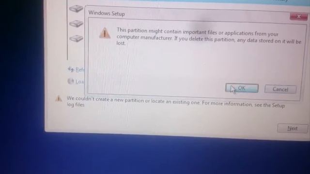 Win 10 installation (Partition Error) смотреть онлайн