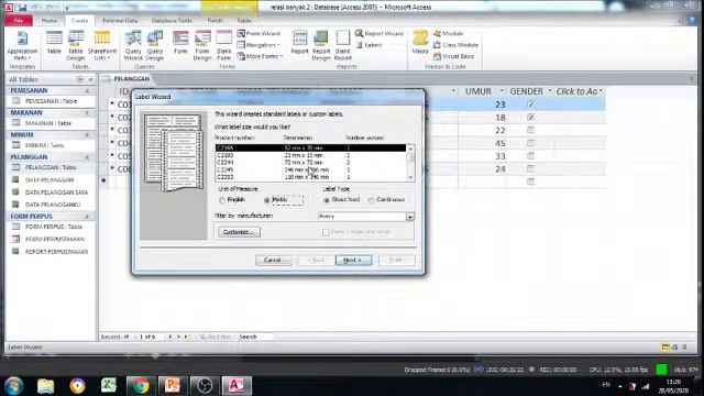 MEMBUAT LABEL LEWAT Ms ACCESS-KULIAH ONLINE-STEKOM SMG-sri wahyuning смотреть онлайн