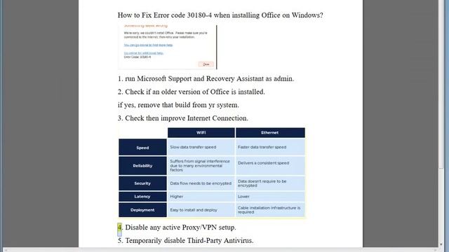 Fix Error code 30180-4 when installing Office on Windows смотреть онлайн
