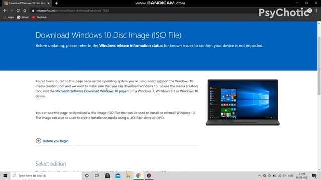 How to Download Original Windows 10 ISO File | Latest 2021 | Hindi || Mr. PsyChotic смотреть онлайн