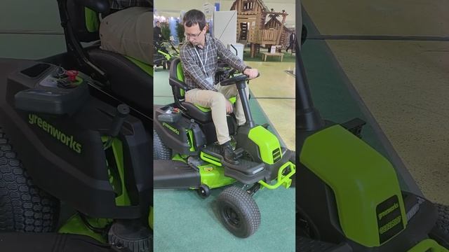 Садовый райдер GreenWorks Crossover CRT428 аккумуляторный без АКБ и ЗУ (GC82LT107) смотреть онлайн
