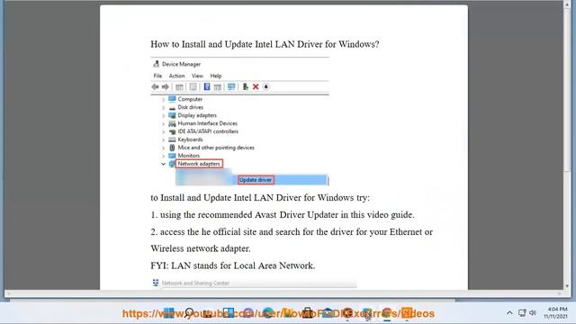 Install & Update Intel LAN Driver for Windows 11/10/8/7/Vista смотреть онлайн