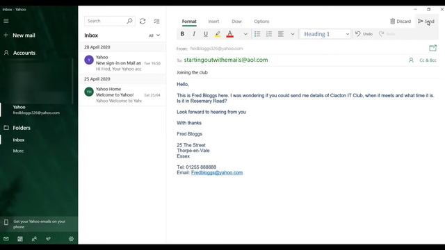 How to Send and Receive emails in Windows Mail client. Starting out With Emails part 2 смотреть онлайн