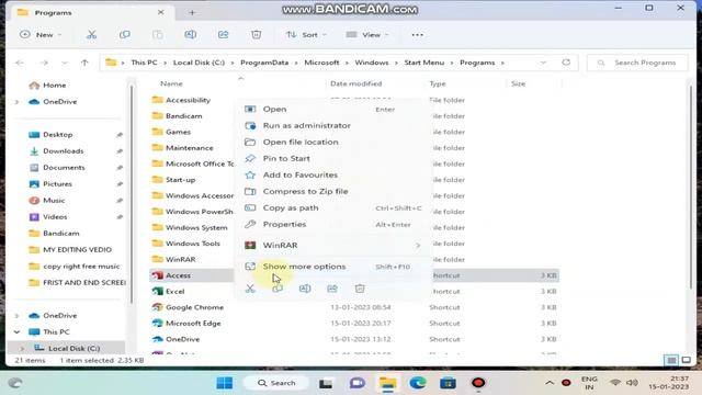 HOW TO CREATE SHORTCUT MICROSOFT ACCESS IN WINDOWS 11 смотреть онлайн
