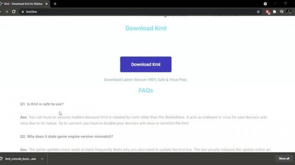 How to download krnl roblox executor
