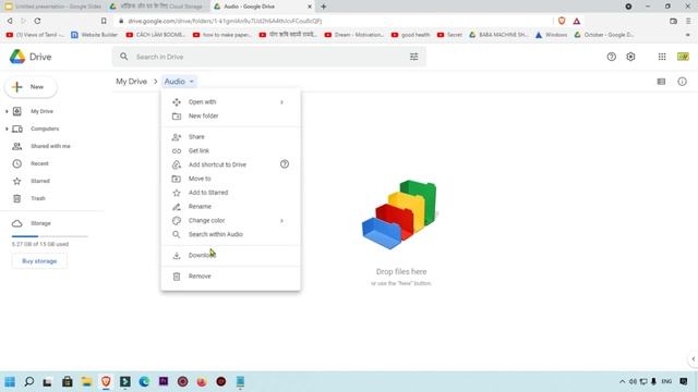 HOW TO ADD AUDIO TO GOOGLE SLIDES - Insert Audio from Google Drive Using Computer, PC смотреть онлайн