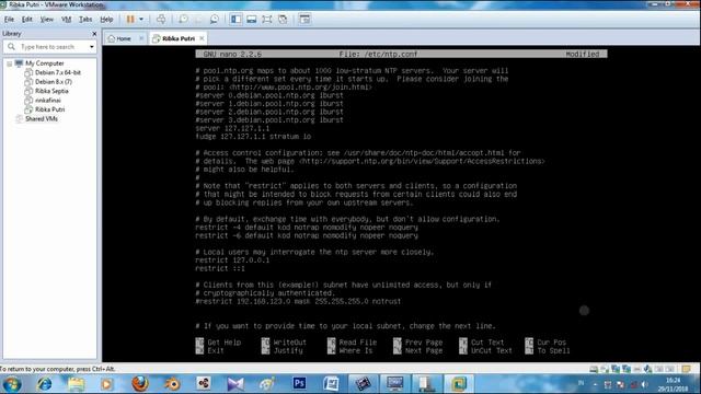 4. Konfigurasi NTP SERVER ( VMware) смотреть онлайн