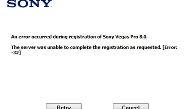 Sony Vegas Pro 8.0a Registration problems - Please help! смотреть онлайн