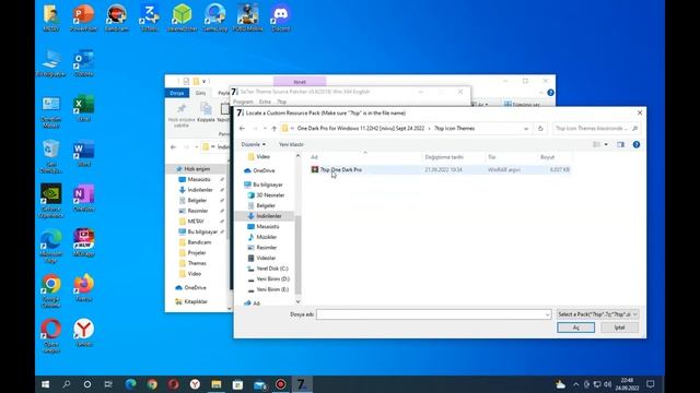 One Dark Theme Windows 10 Theme / Raven Rainmeter Skin / Windows 10 Tema Değiştirme [2022] смотреть онлайн