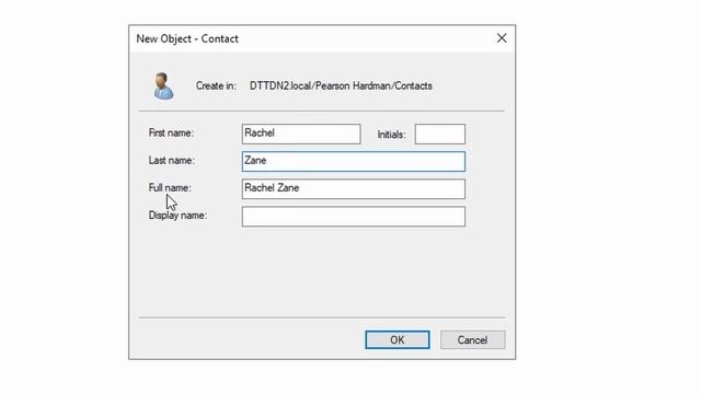 How To Create A Contact In Windows Server 2019 Active Directory смотреть онлайн