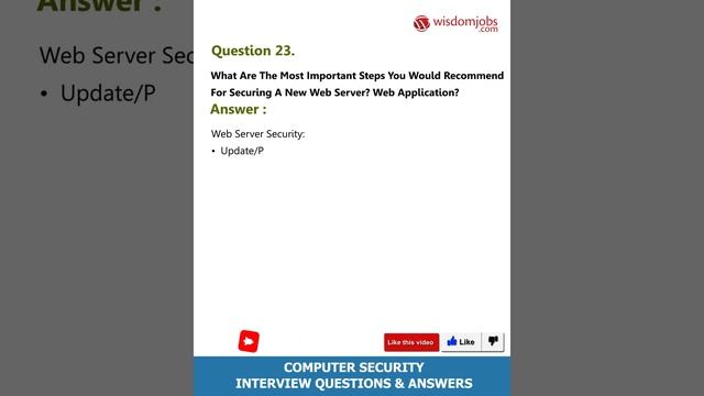 Computer Security Interview Questions and Answers 2019 Part-2 | Computer Security | WisdomJobs смотреть онлайн
