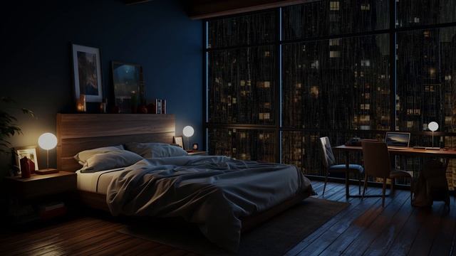 Relax with Heavy Rain & Thunder outside Window - Reduce Stress and Fall Asleep Instantly смотреть онлайн