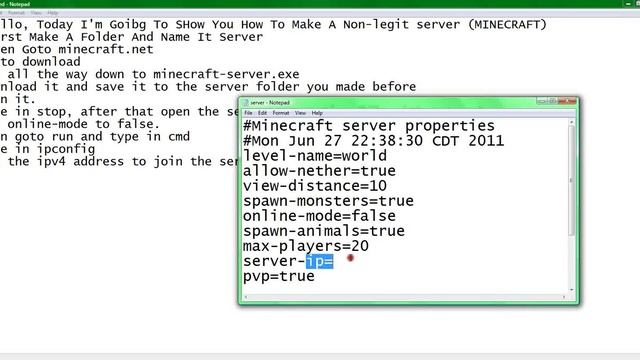 How To Make A Cracked Minecraft Server (Windows, No Hamachi) смотреть онлайн