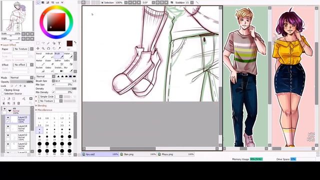 【Speed-Paint】OC: Ilian x Mayu【Paint Tool Sai】 смотреть онлайн