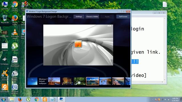 How to change win7 login background..... смотреть онлайн