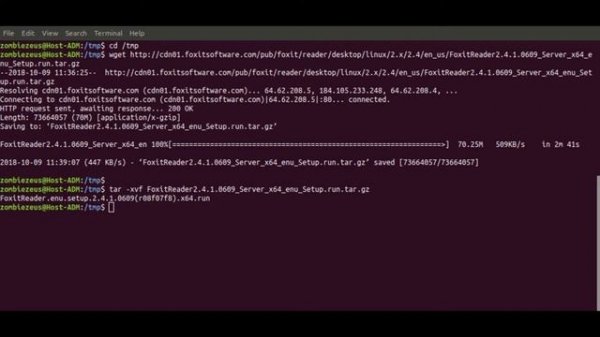 install foxit reader on ubuntu