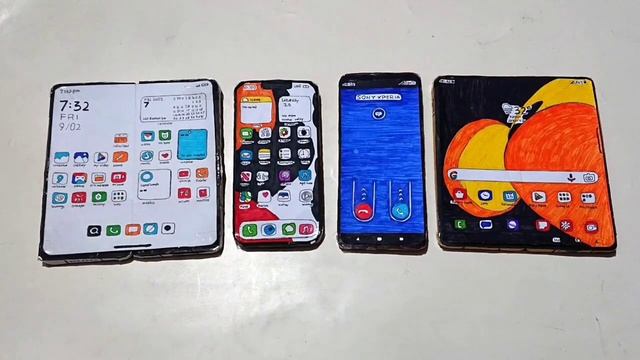 XIAOMI fold 2 viber/iphone 13pro viber, /XPERIA 1V Bip/SAMSUNG Z FOLD 5,incoming call(stopmotion) смотреть онлайн
